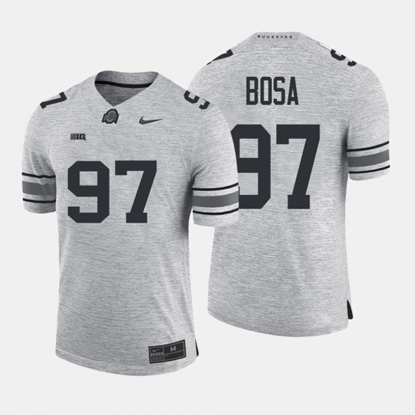 Ohio State Buckeyes Joey Bosa Men's #97 Gridiron Limited Gray Limited College Football Jersey 2404WPGV2